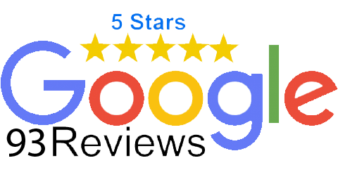 5 Stars on Google - 93 Reviews