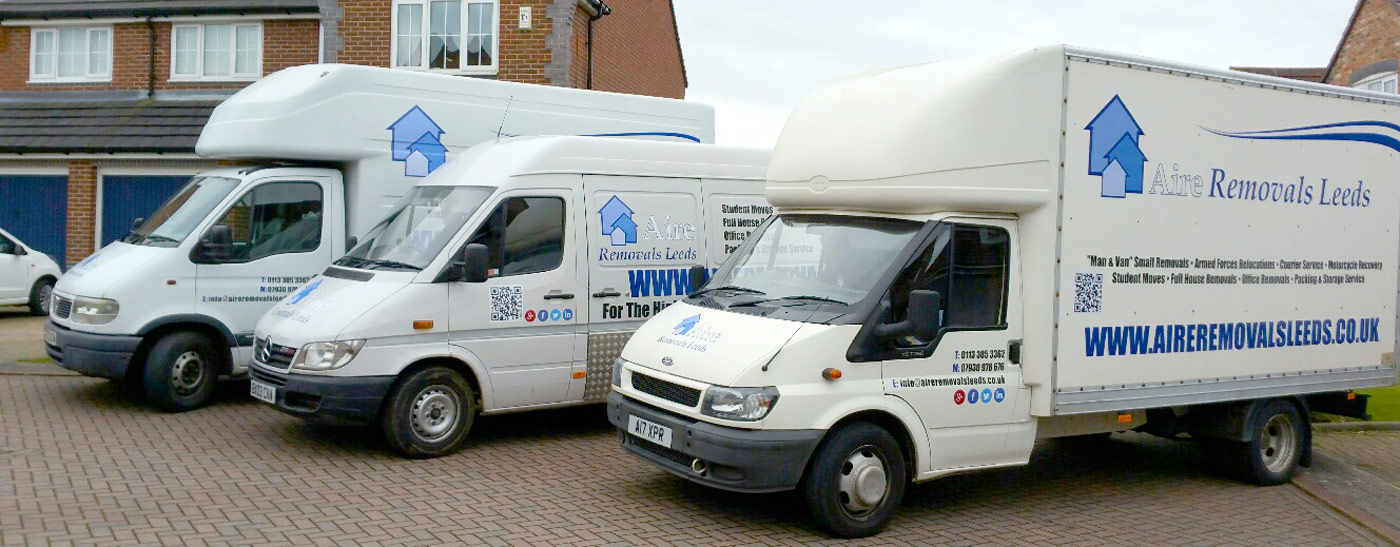 Aire Removals professional moving vans